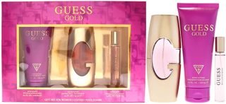 GUESS Gold for Women Edp 75ml + 200ml Bl + 15ml Mininture Gift Set